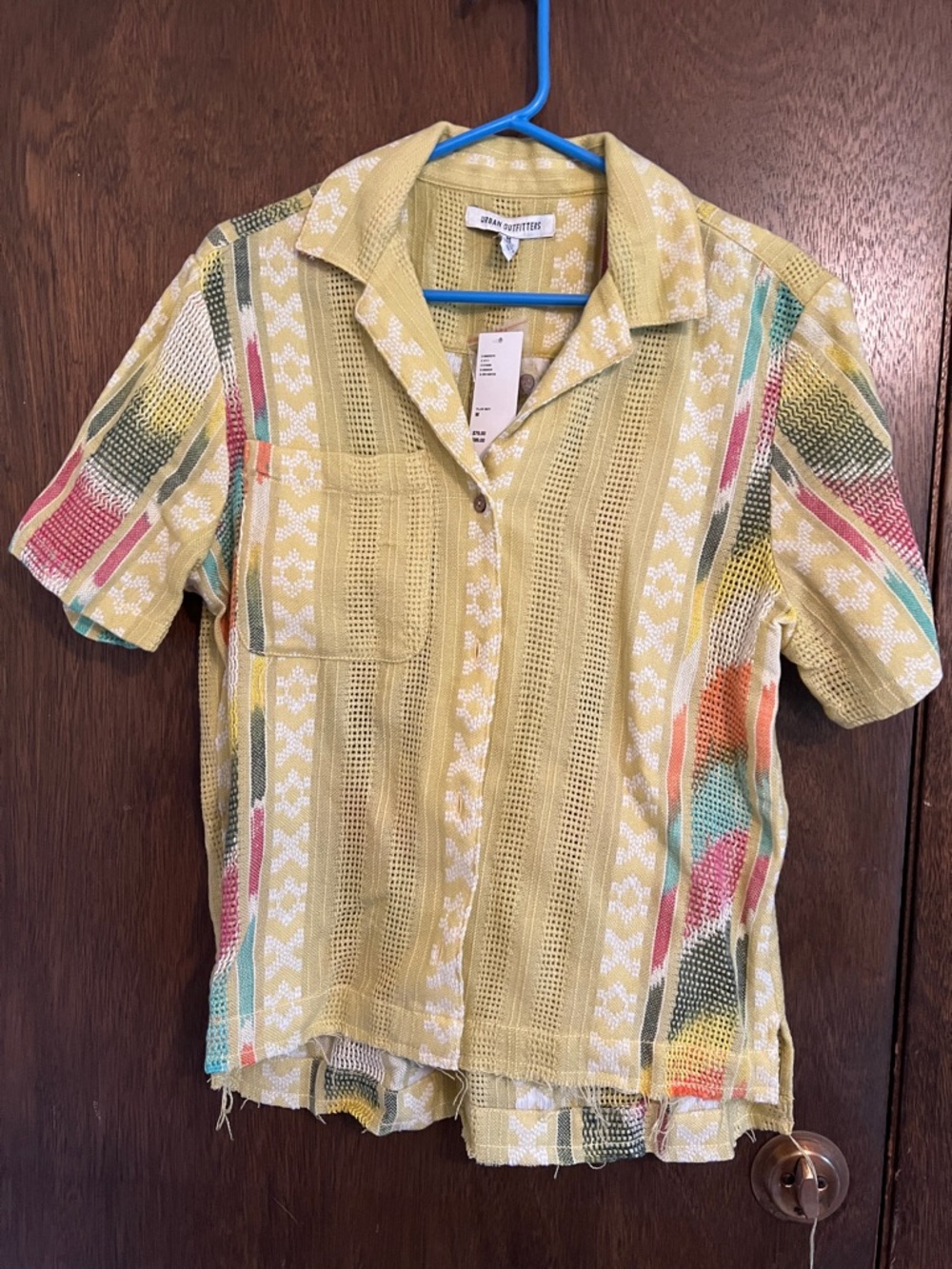 Urban outfitters woven camp shirt women’s size medium